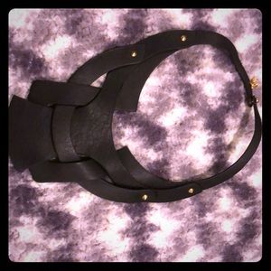 Velez  handmade leather necklace.